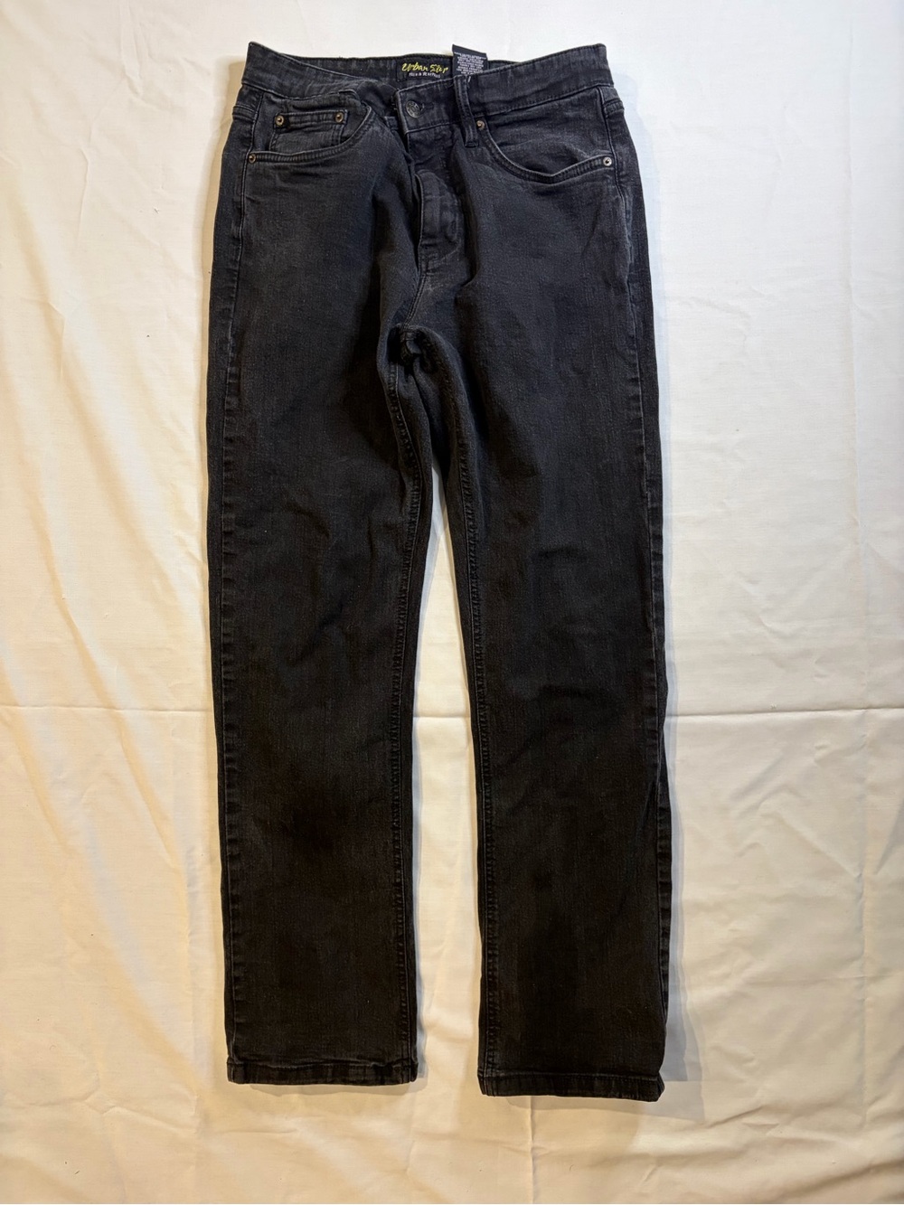 Slim Straight Black Men's Jeans - Unbranded
